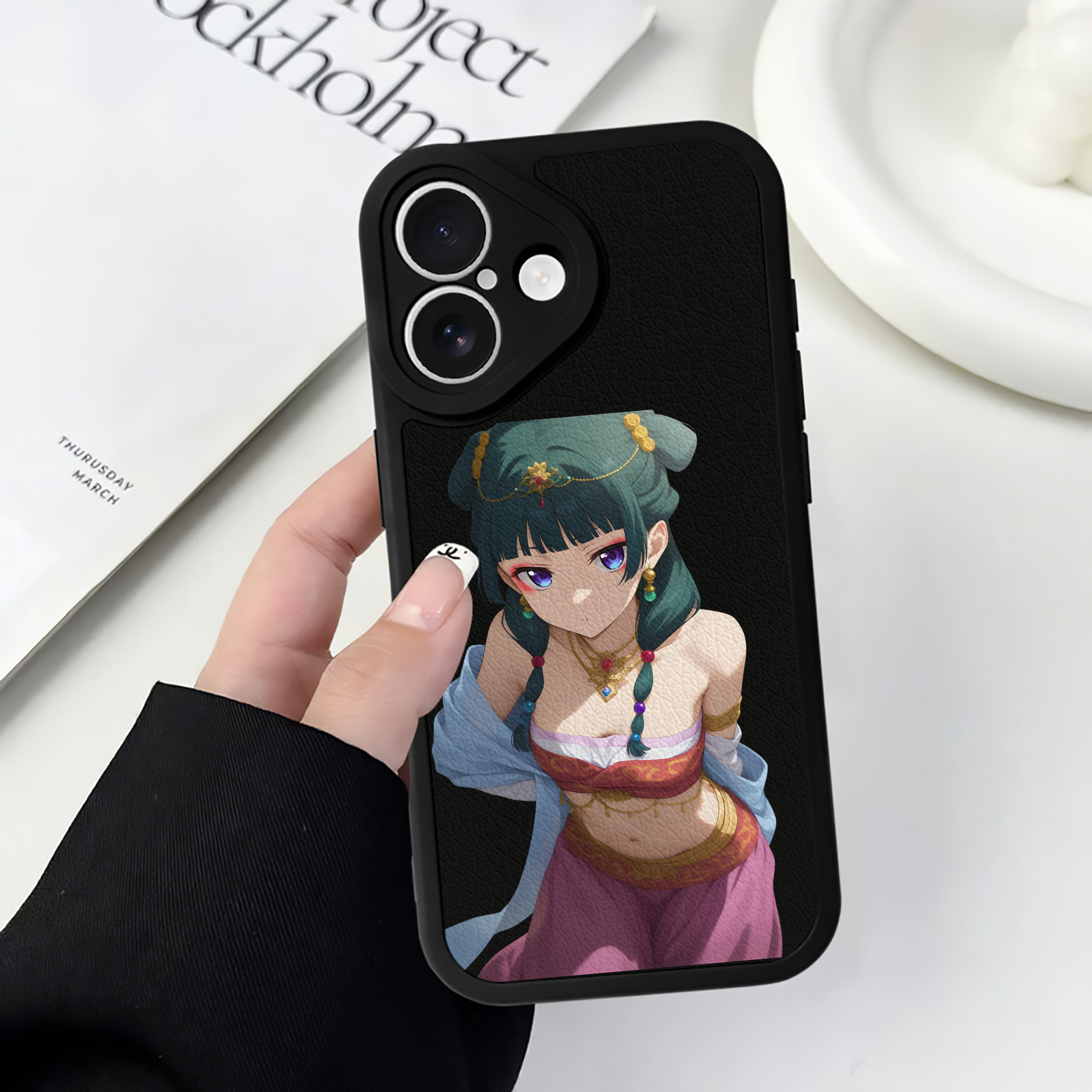 薬屋のひとりごと The Apothecary Diaries 【iPhone 16シリーズ対応】シリコンスマホケース（レザー調） 材質：シリコン